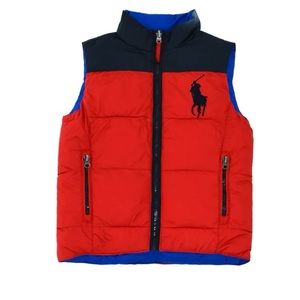 Ralph Lauren, reversible boys Puffer Vest🔥
